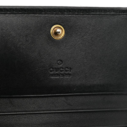 Gucci Calfskin Matelasse GG Marmont Card Case Wallet Black 7 of 9