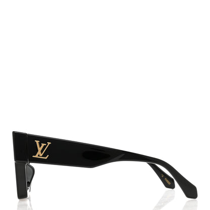 Louis Vuitton Acetate Cyclone Sunglasses Z1578E Black 3 of 9