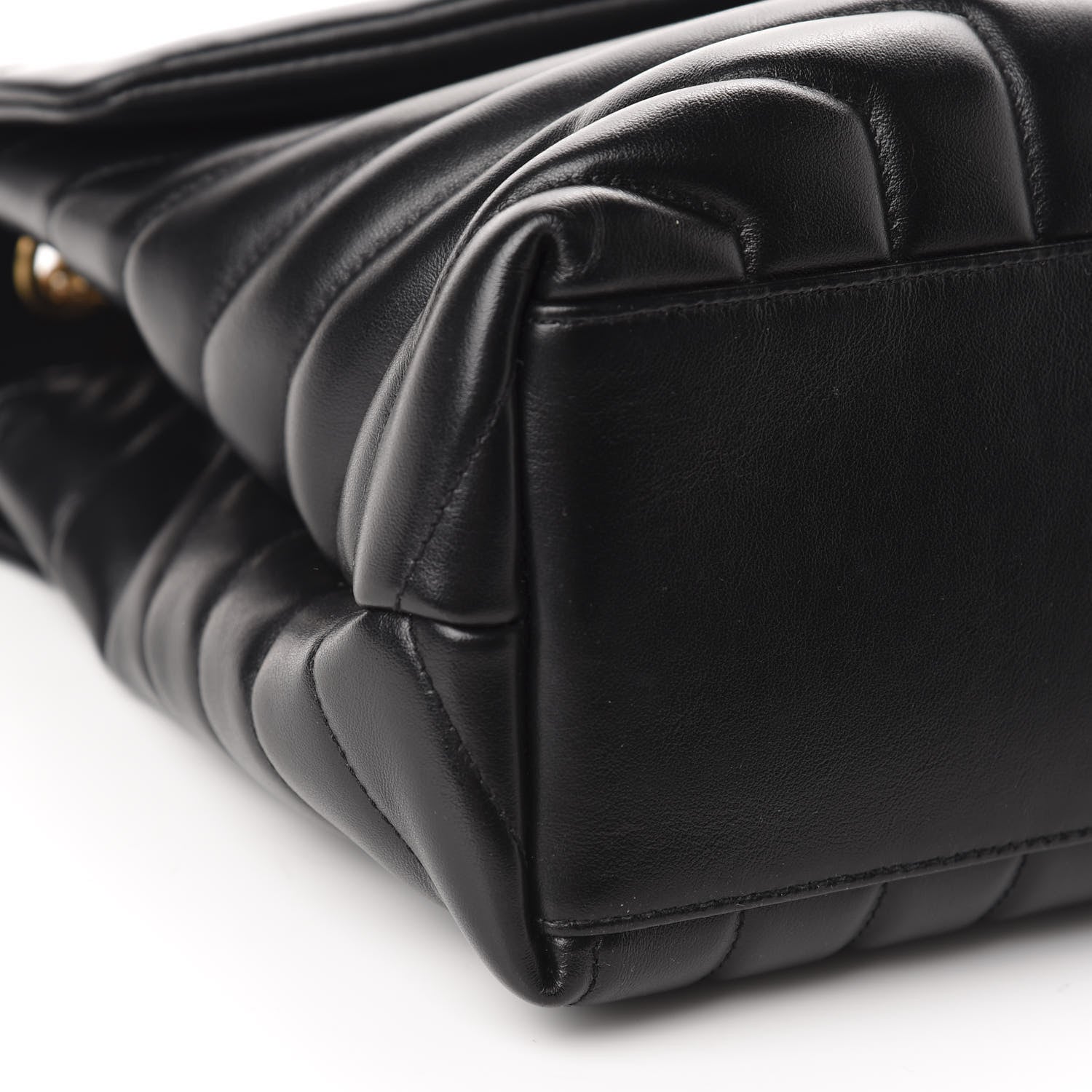 Saint Laurent Calfskin Y Quilted Monogram Medium Loulou Chain Satchel Black 5 of 10