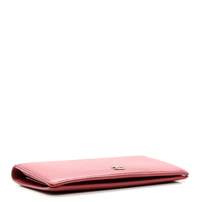 Chanel Caviar Sevruga Yen Wallet Pink 4 of 12