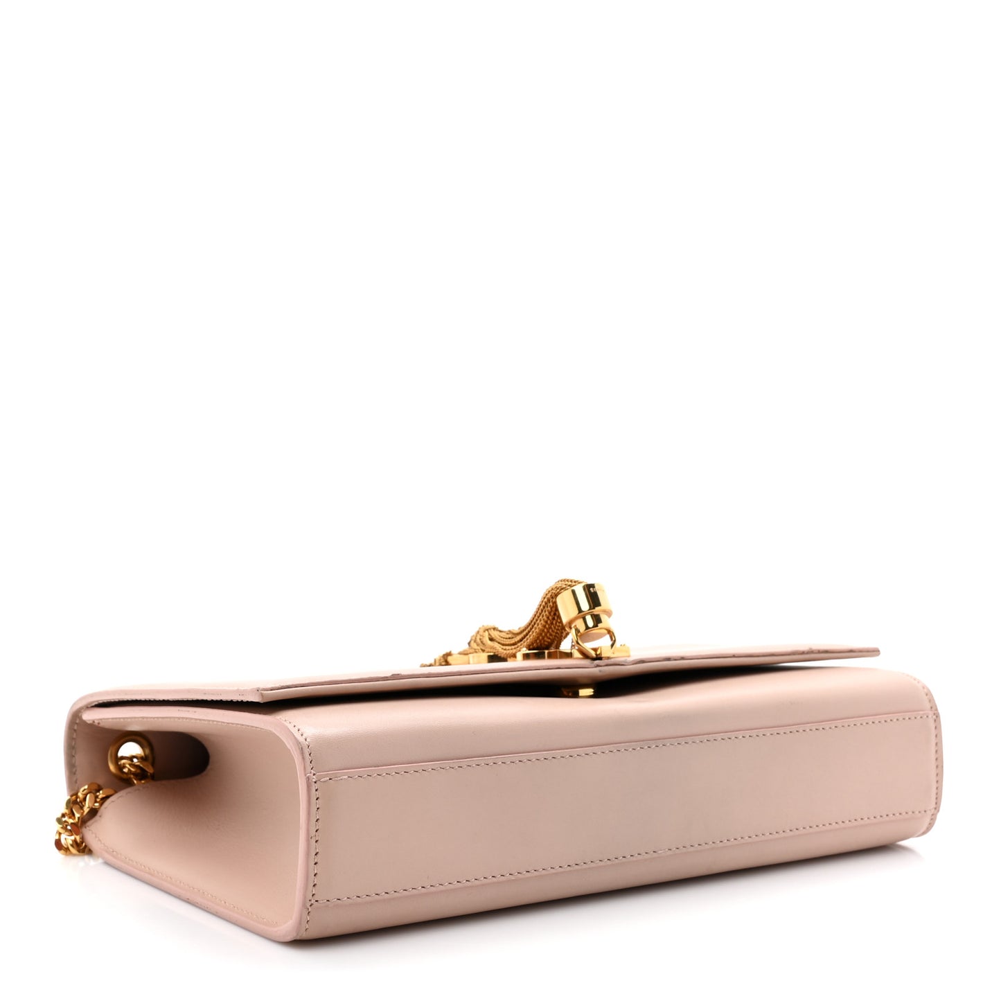 Smooth Calfskin Medium Classic Monogram Kate Tassel Satchel Pink