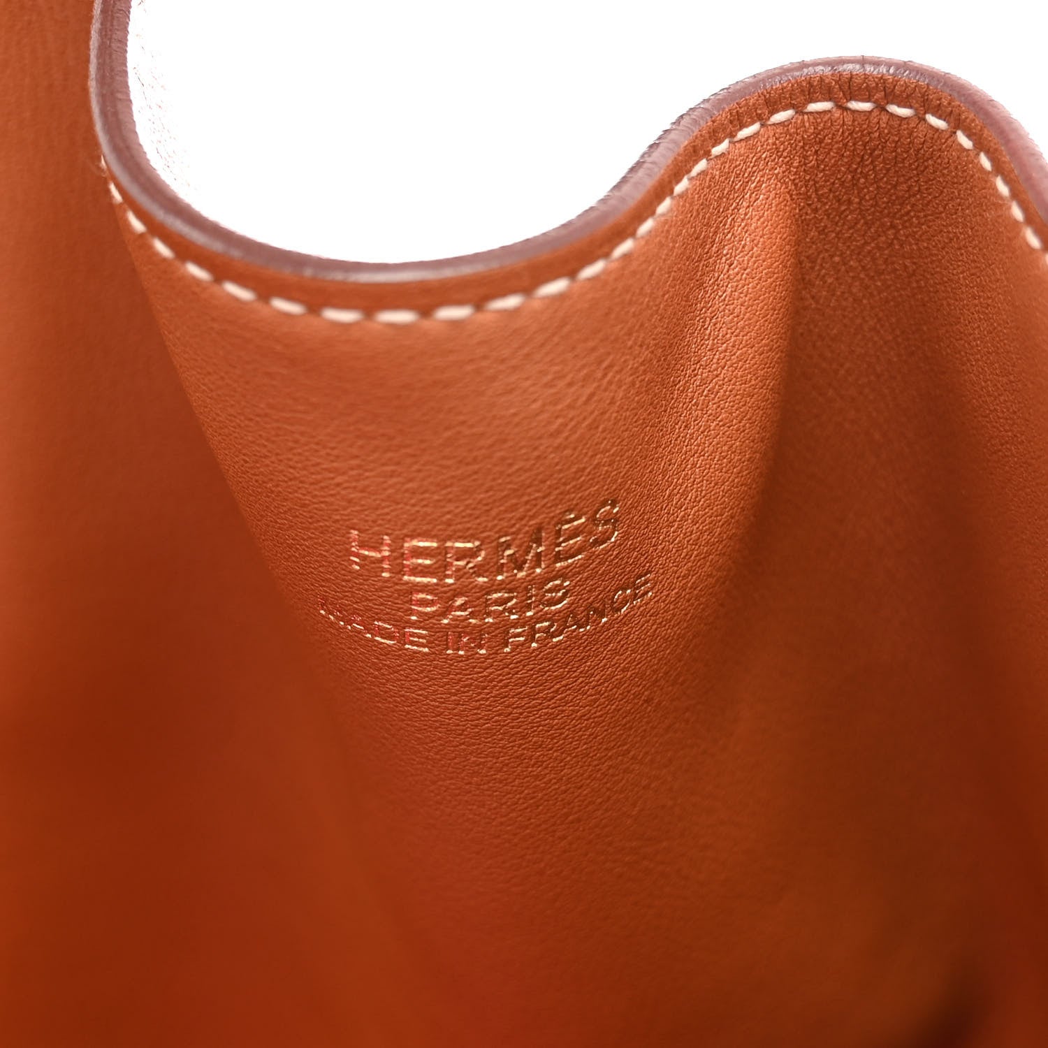 Hermes Veau Sikkim Swift Double Sens 30 Reversible Tote Gold Rose Azalee Rouge Casaque Brique 9 of 16