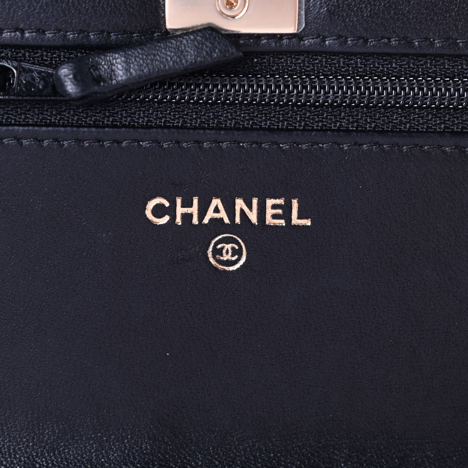 Chanel Lambskin Quilted Trendy CC Wallet On Chain WOC Black 6 of 11
