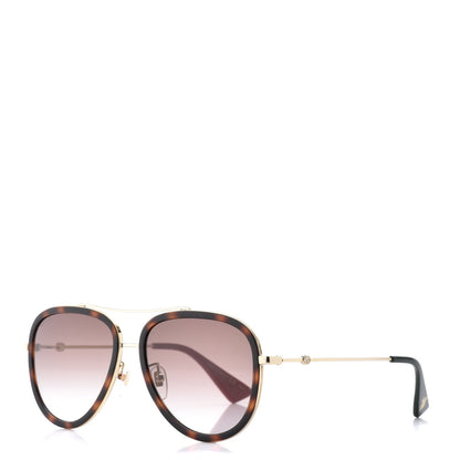 Gucci Aviator Sunglasses GG0062S Tortoise 1 of 9