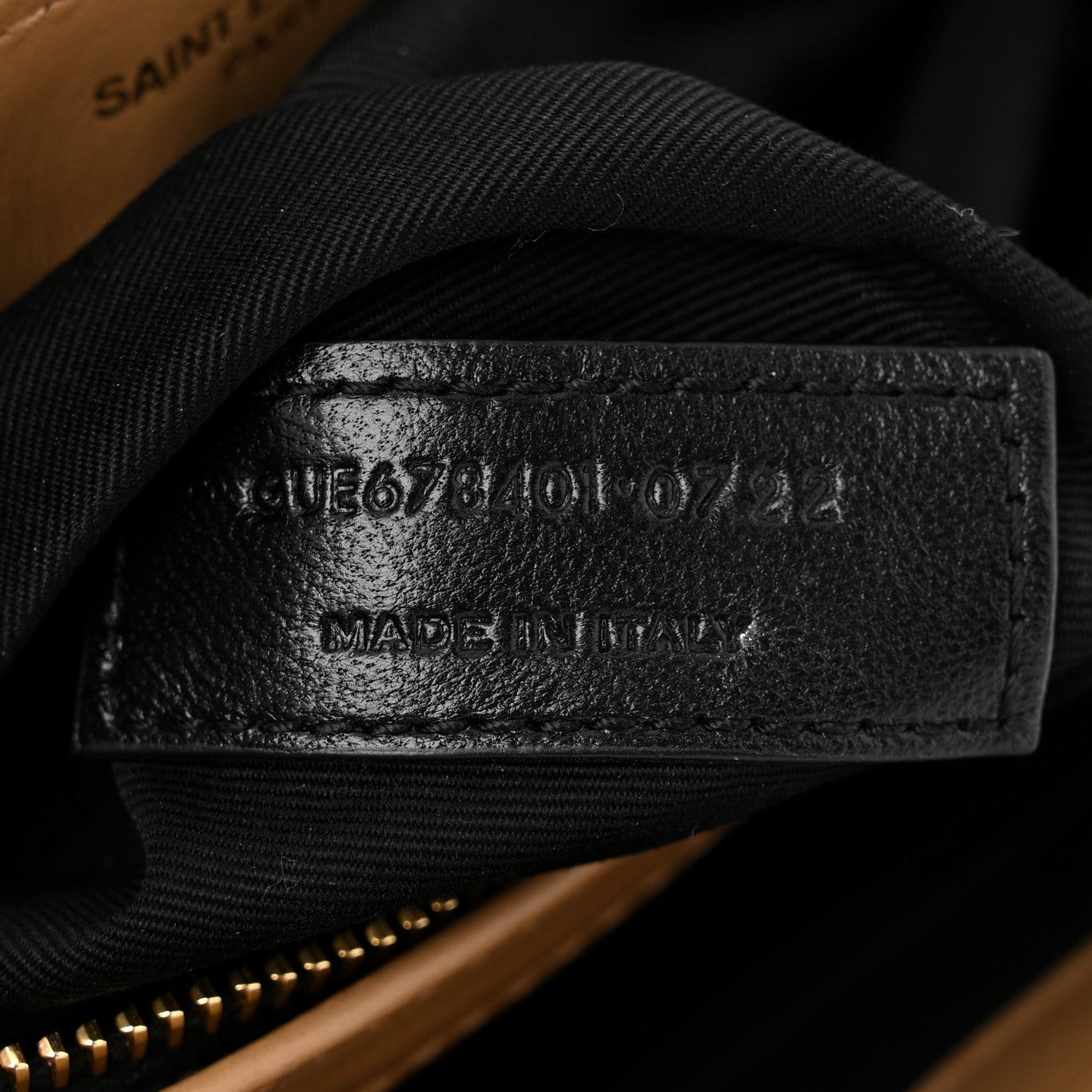 Saint Laurent Calfskin Y Quilted Monogram Toy Loulou Crossbody Bag Latte 7 of 10