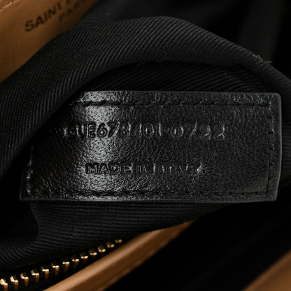 Saint Laurent Calfskin Y Quilted Monogram Toy Loulou Crossbody Bag Latte 7 of 10