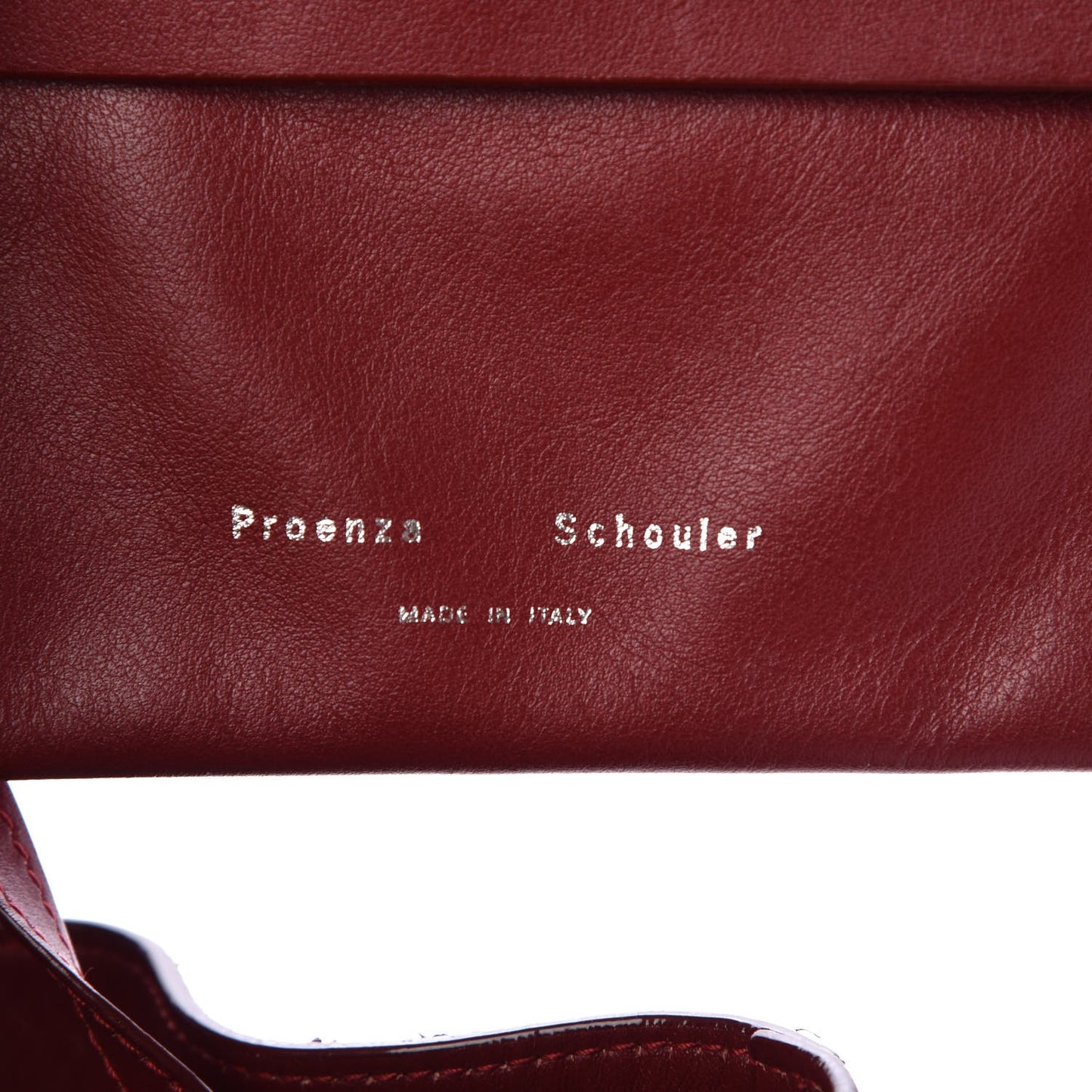 Python Medium Bucket Bag Garnet