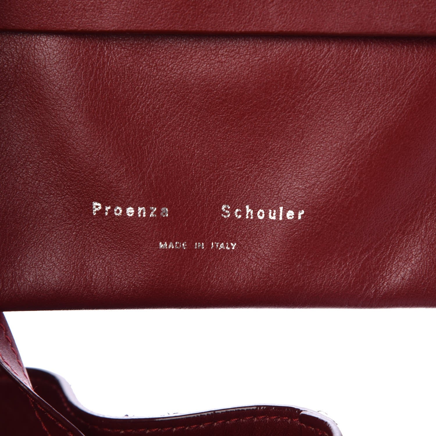 Proenza Schouler Python Medium Bucket Bag Garnet 7 of 7
