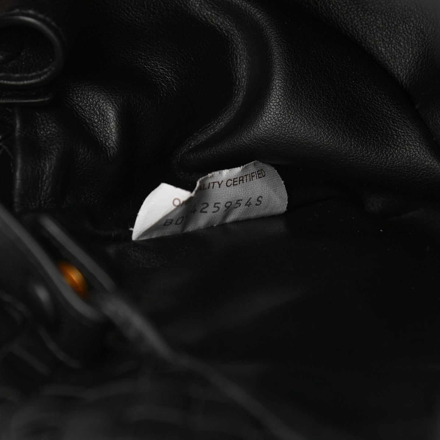Nappa Intrecciato Small Bulb Black