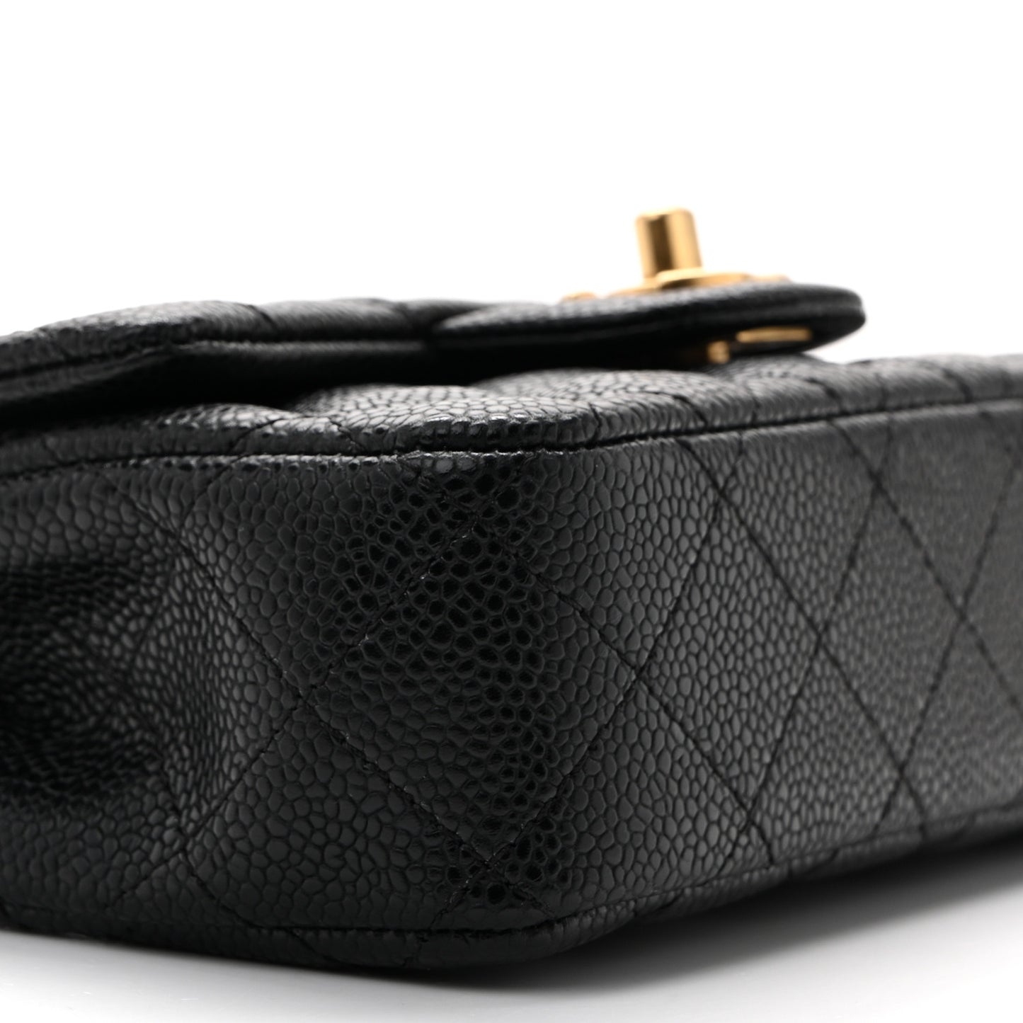 Caviar Quilted Extra Mini Flap Black