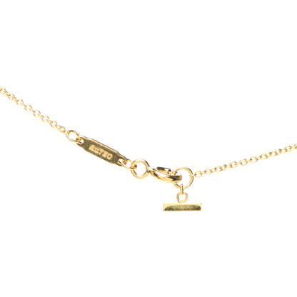 Tiffany 18K Yellow Gold Small T Smile Pendant Necklace 4 of 6