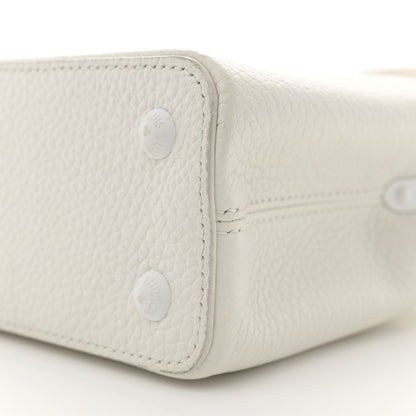 Louis Vuitton Taurillon Mini Capucines Monochrome White 9 of 12
