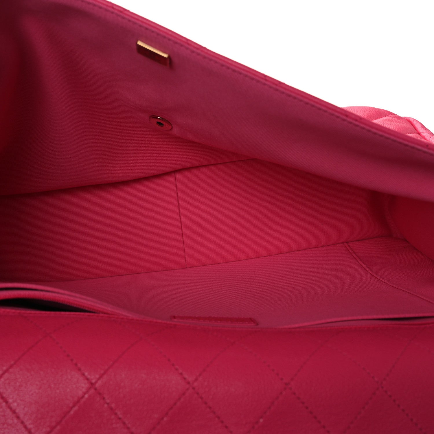 Chanel Caviar Quilted XXL Travel Flap Bag Dark Pink 5 of 12