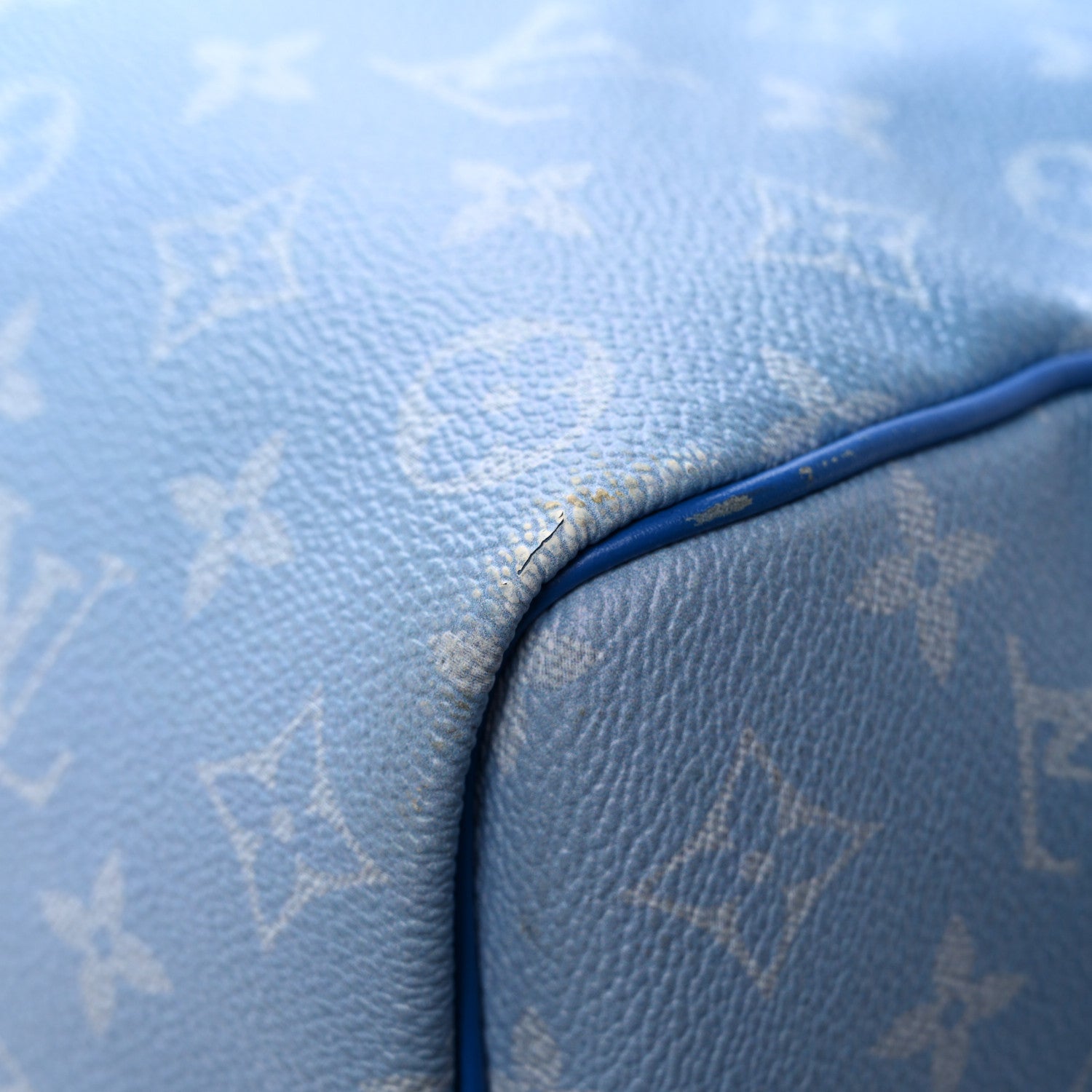 Louis Vuitton Monogram Clouds Keepall Bandouliere 50 Blue 9 of 10