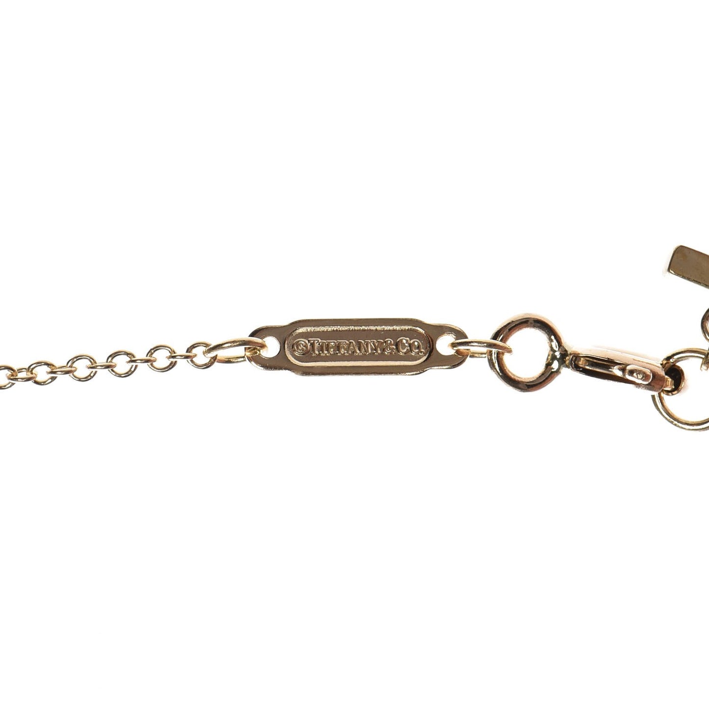 18K Yellow Gold Small T Smile Pendant Necklace