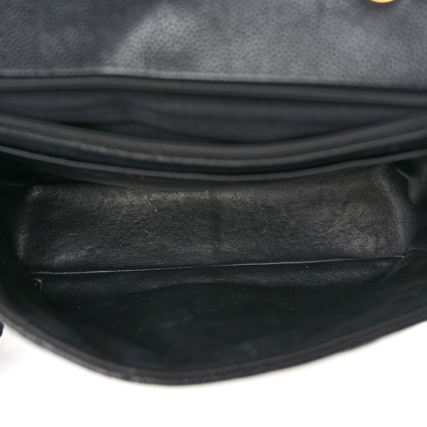 Caviar Quilted Jumbo Single Flap Black