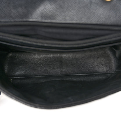 Chanel Caviar Quilted Jumbo Single Flap Black 5 of 12