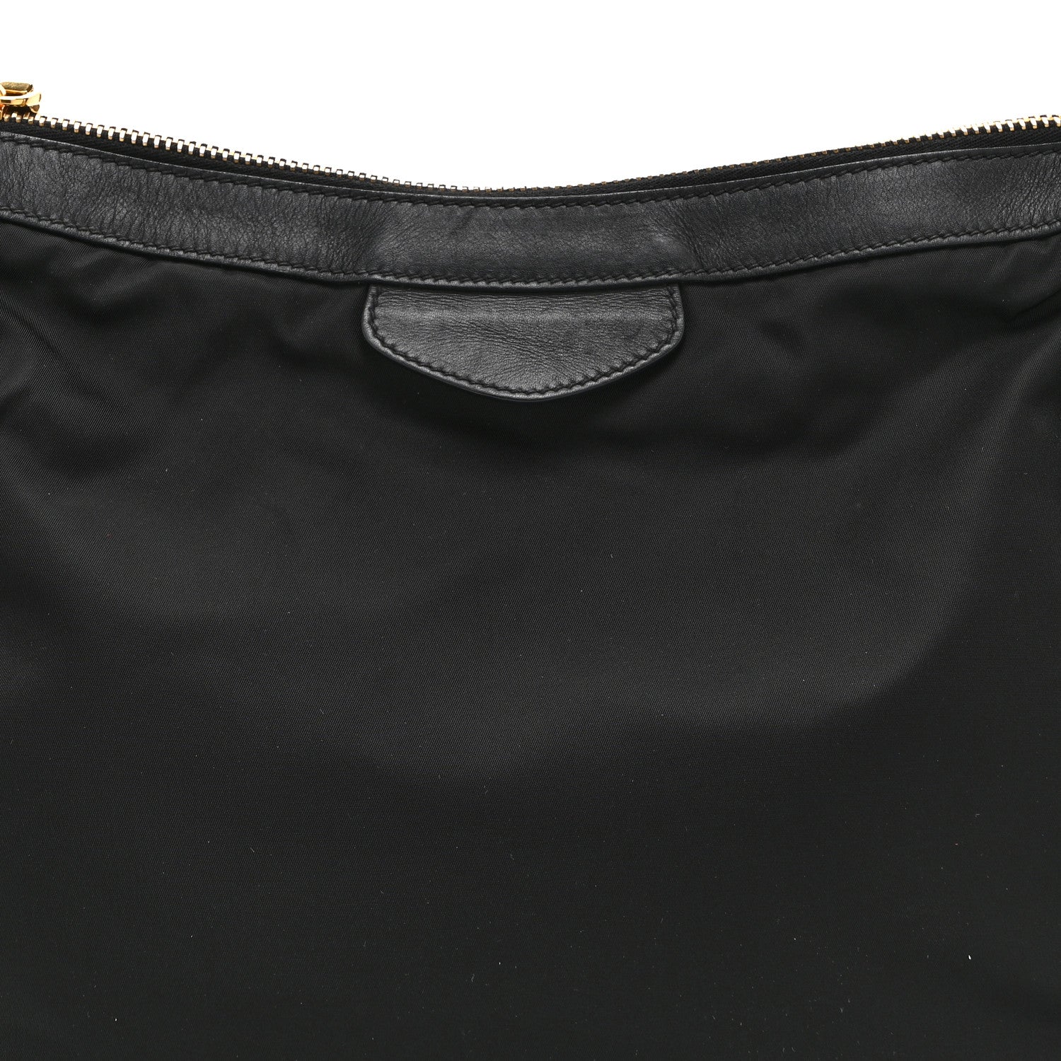 Prada Tessuto Nylon Zip Hobo Black 8 of 10