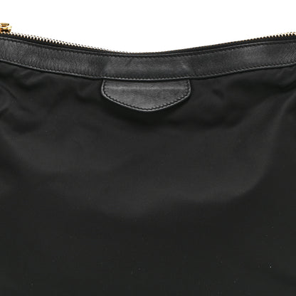 Prada Tessuto Nylon Zip Hobo Black 8 of 10