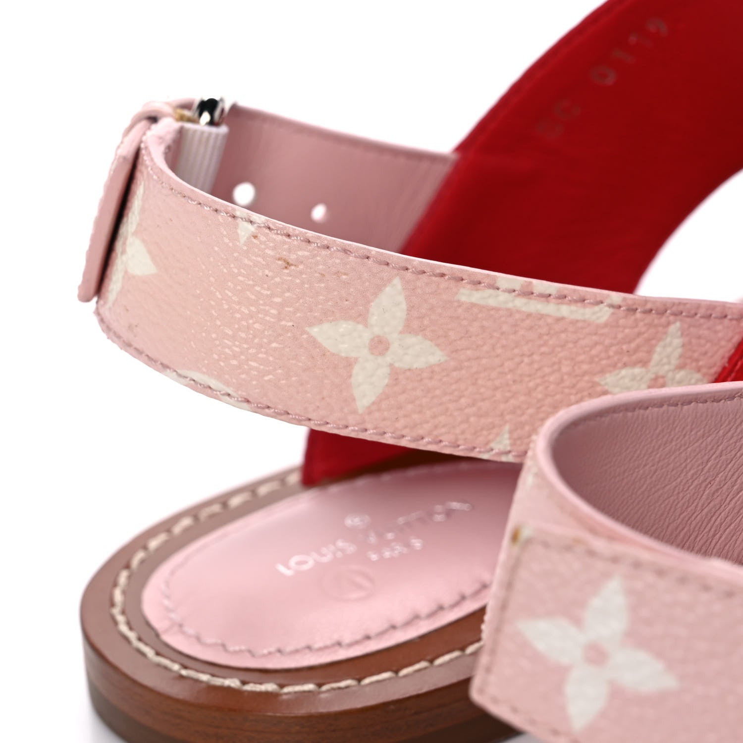 Louis Vuitton Monogram Escale Palma Sandals 38.5 Rouge 10 of 11