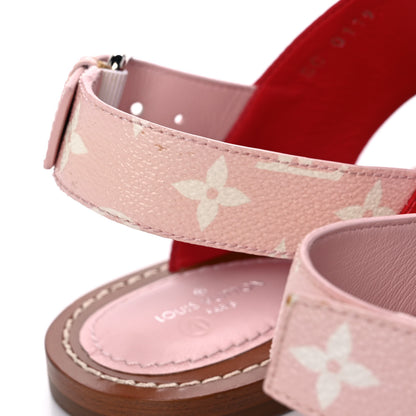 Louis Vuitton Monogram Escale Palma Sandals 38.5 Rouge 10 of 11