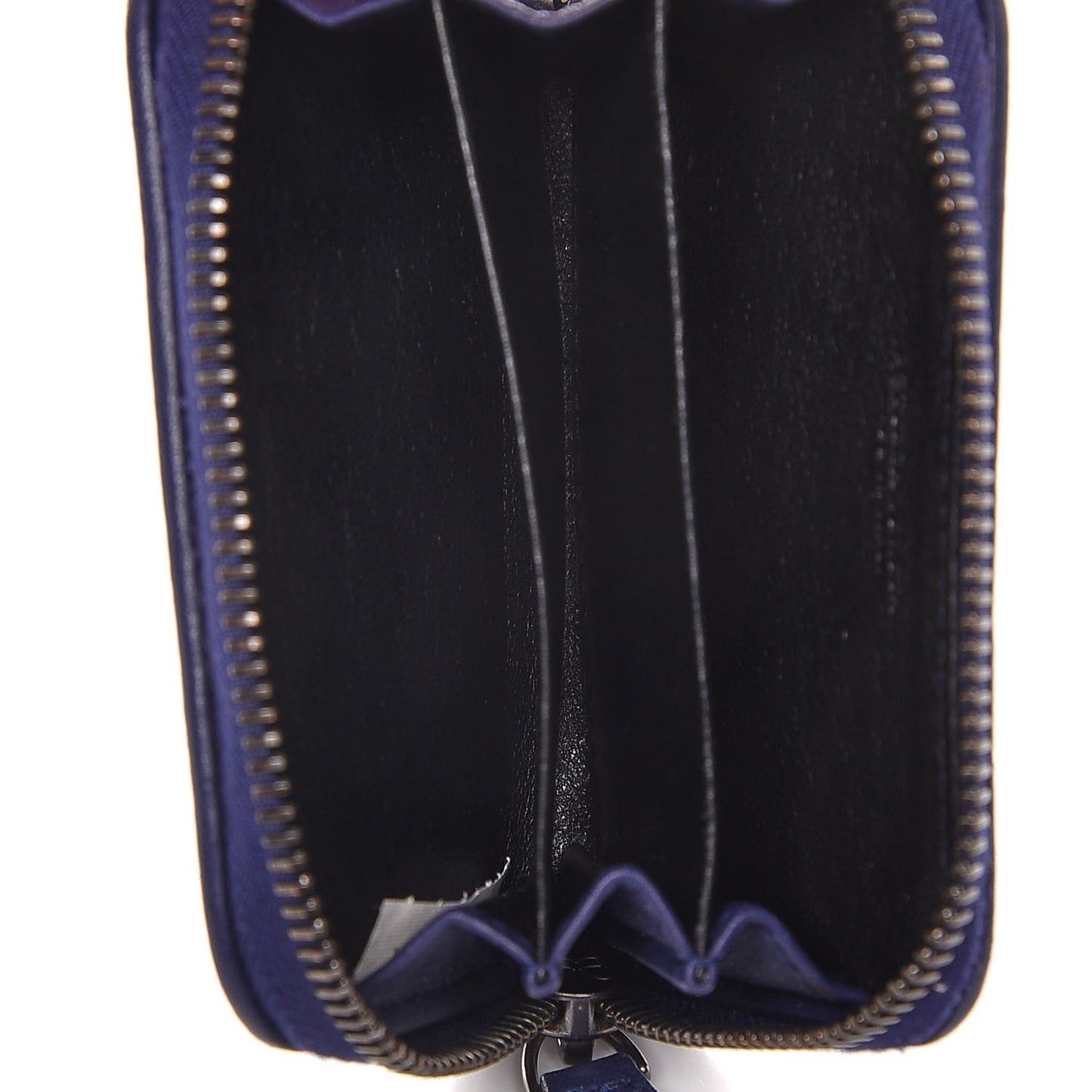 Nappa Intrecciato Zip Around Coin Purse Anemone