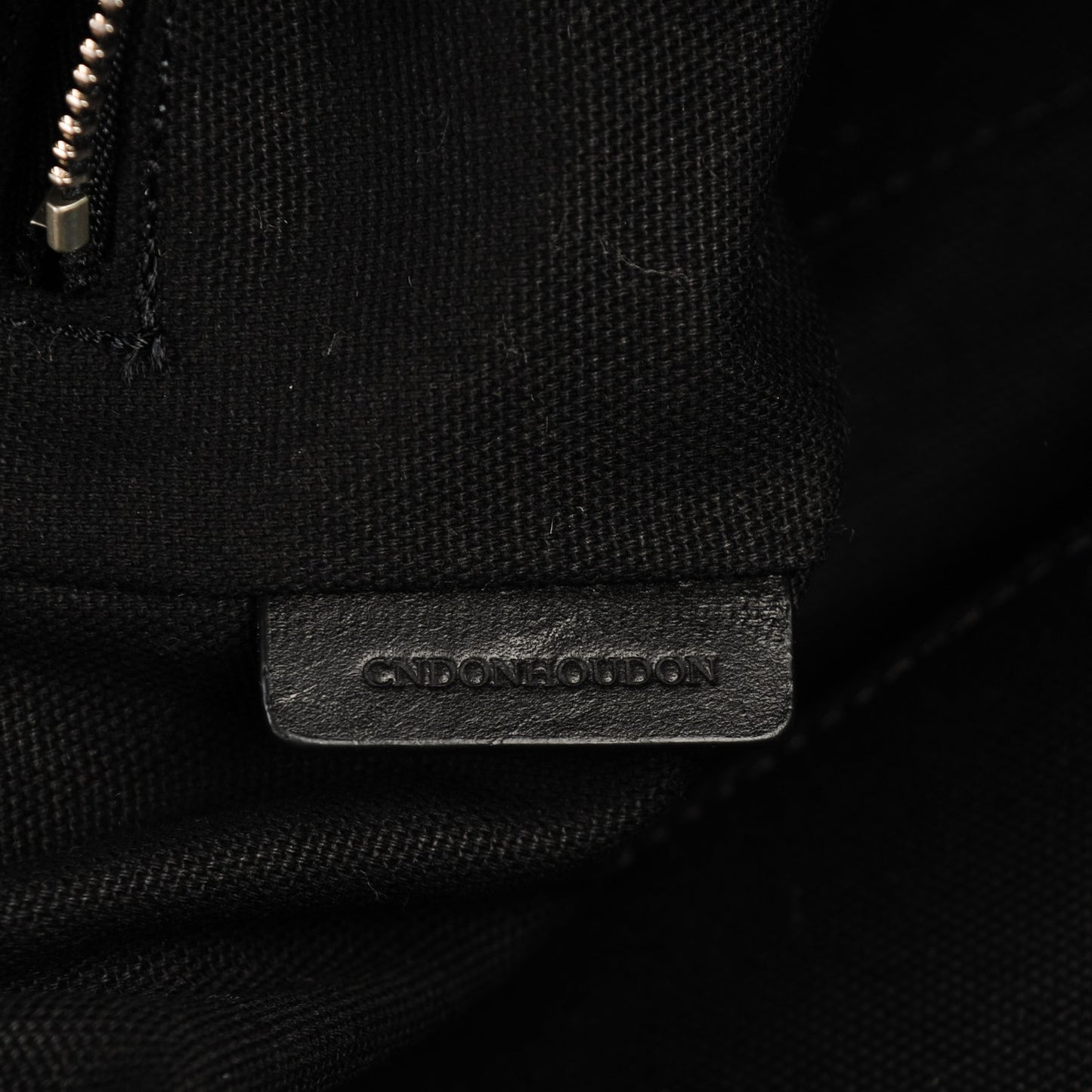 Mega Check Grained Calfskin Medium Harcourt Satchel Black