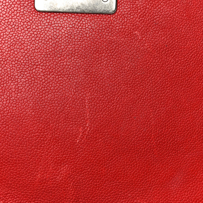 Chanel Caviar Quilted Medium Boy Flap Red 17 of 37