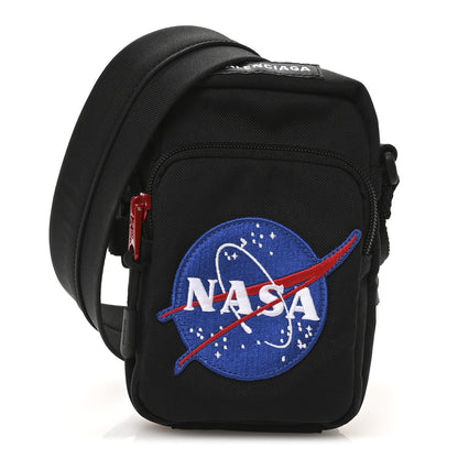Balenciaga x NASA Nylon Phone Holder Bag Black 1 of 12