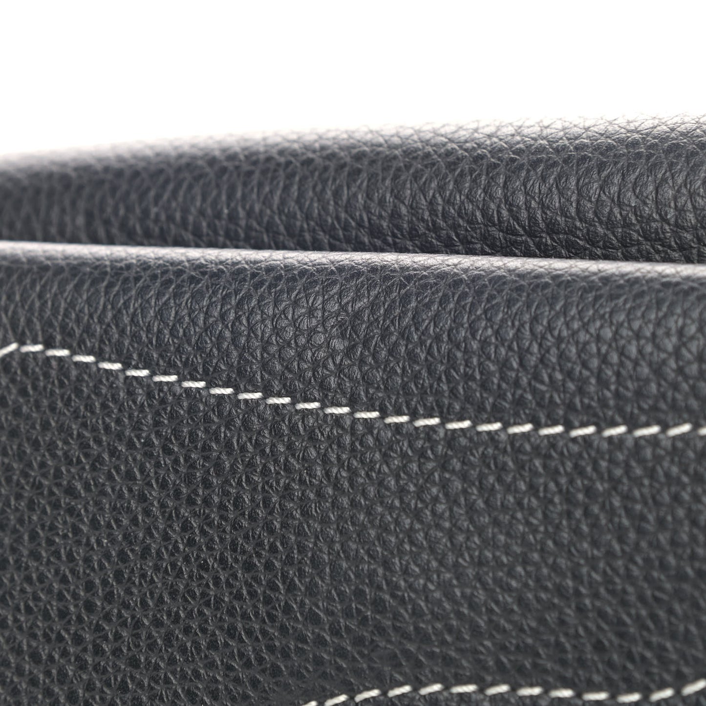 X KAWS Grained Calfskin Saddle Pouch Black