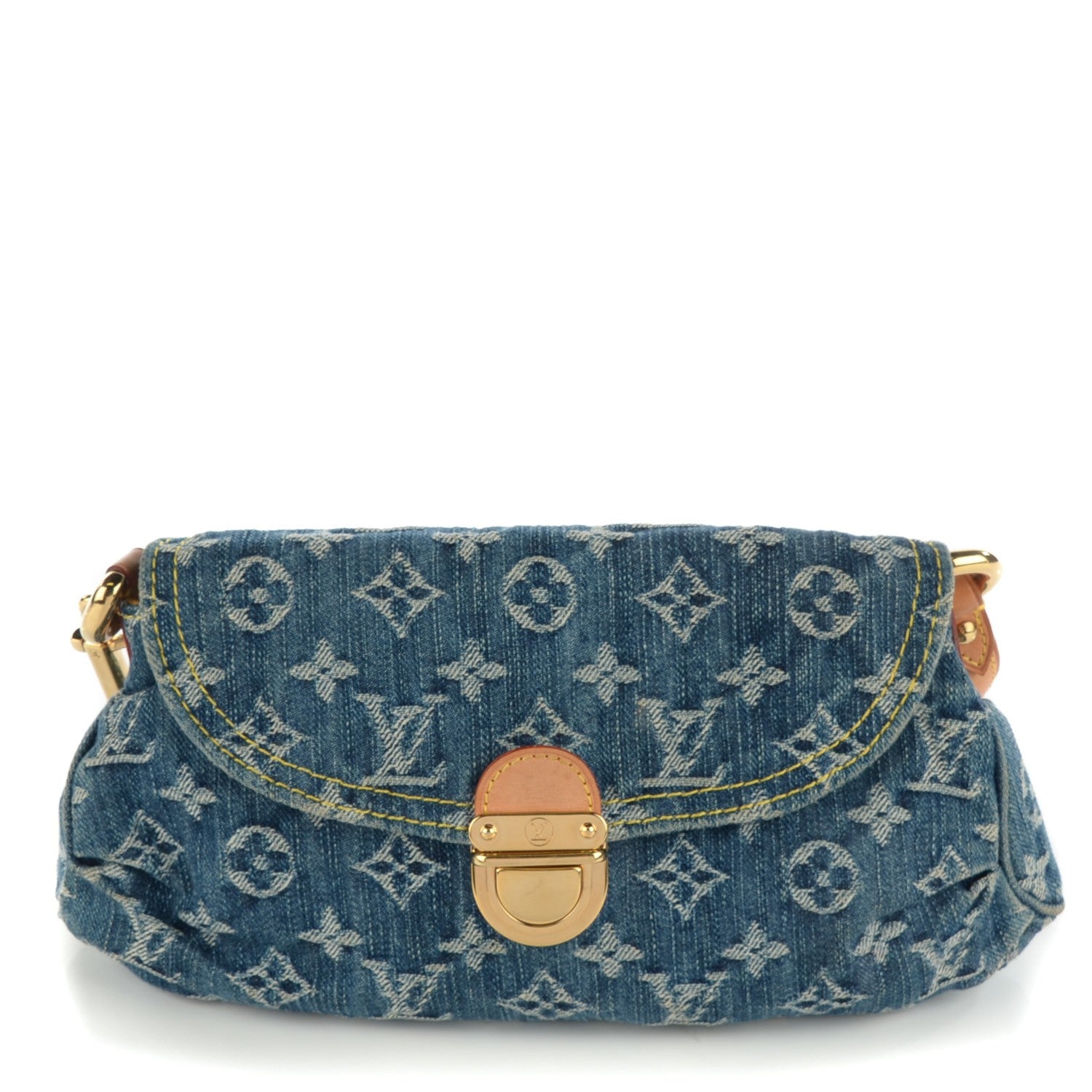 Louis Vuitton Monogram Denim Mini Pleaty Blue 1 of 8