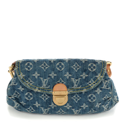 Louis Vuitton Monogram Denim Mini Pleaty Blue 1 of 8