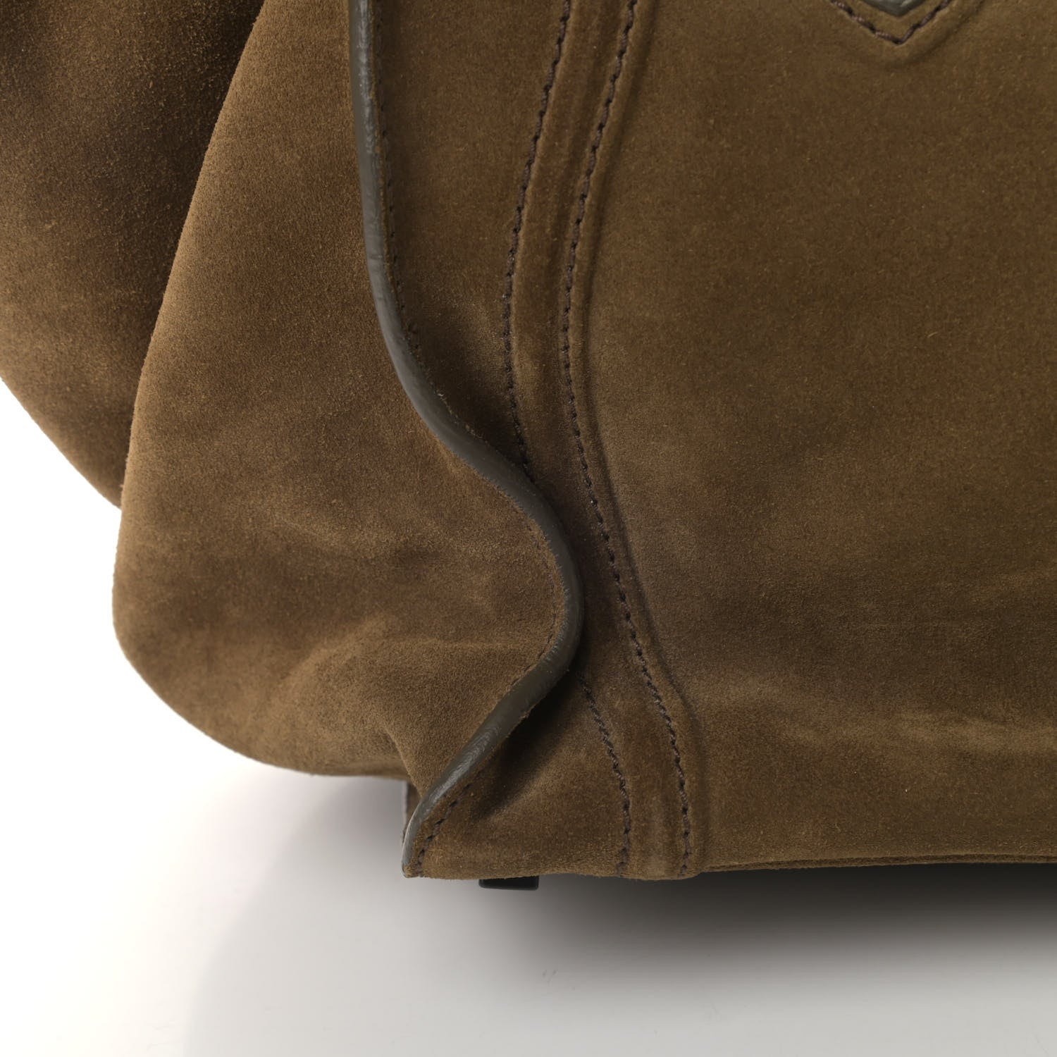 Celine Suede Medium Phantom Luggage Olive 7 of 7
