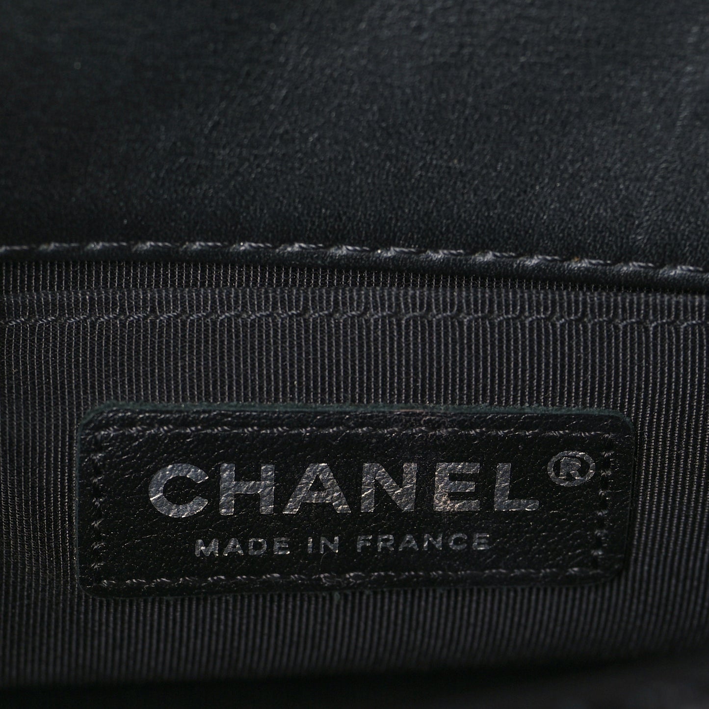 Lambskin Perforated Mini Rectangular Flap Black