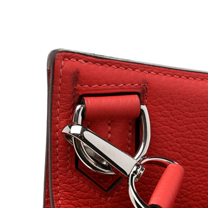 Hermes Taurillon Clemence Jypsiere 28 Rouge Pivoine 11 of 11