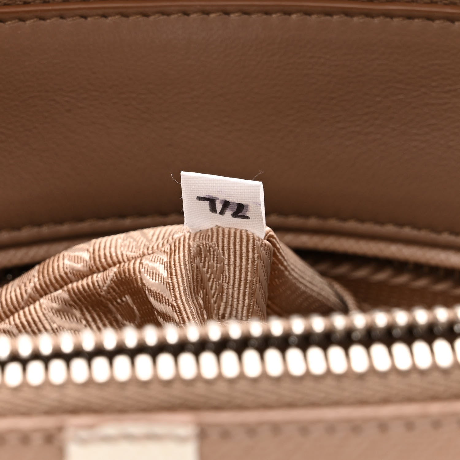 Prada Saffiano Baiade Small Galleria Double Zip Tote Cammeo White 7 of 10