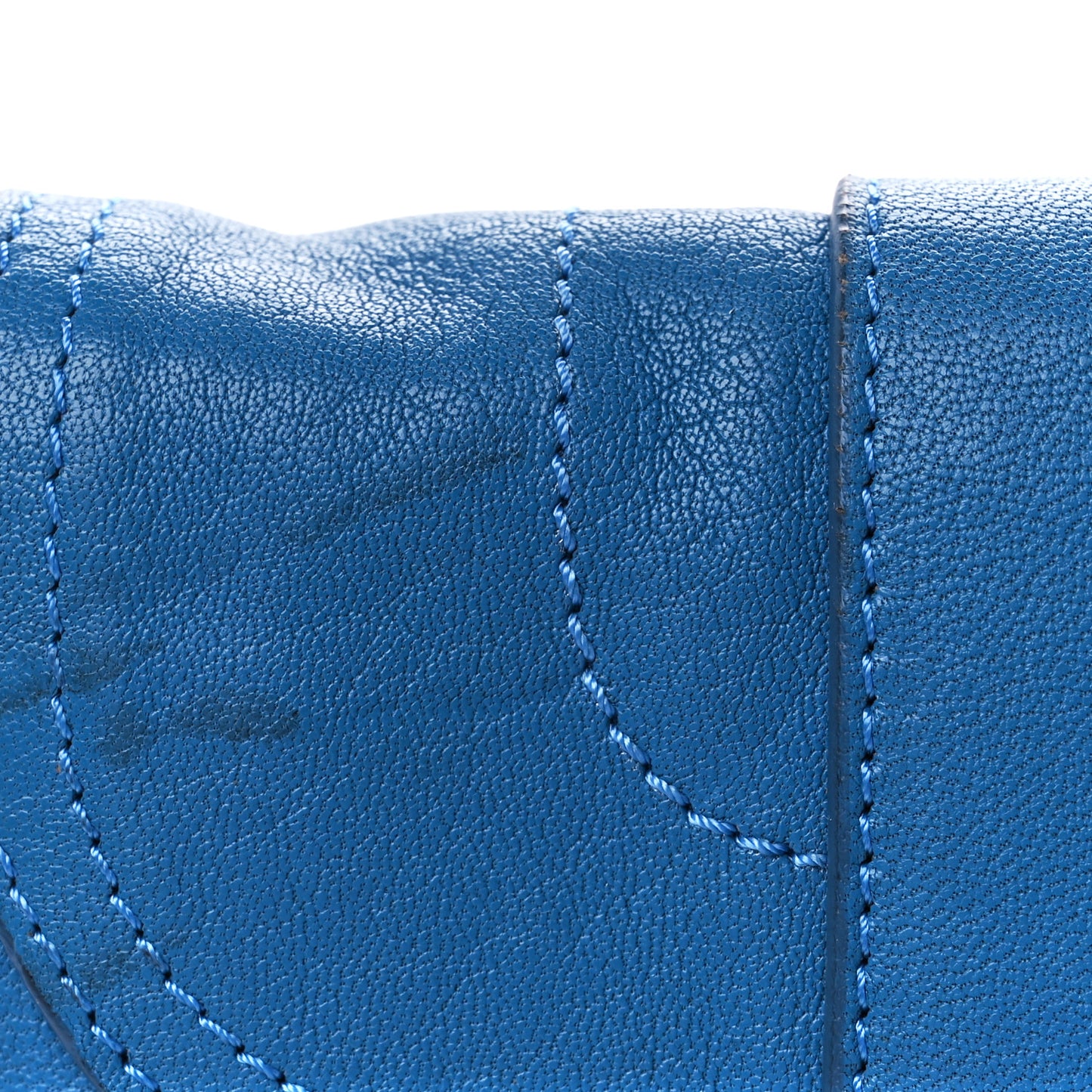 Lambskin PS1 Pochette Clutch Blue
