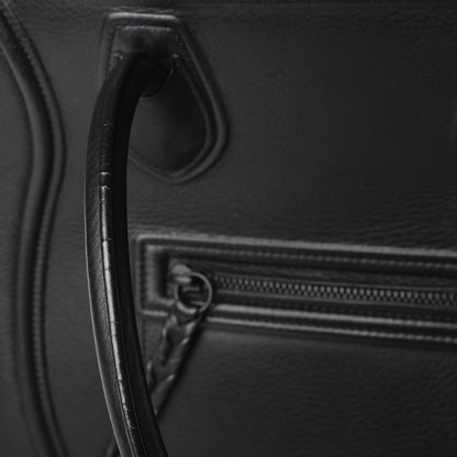 Celine Supple Calfskin Medium Phantom Luggage Black 9 of 10