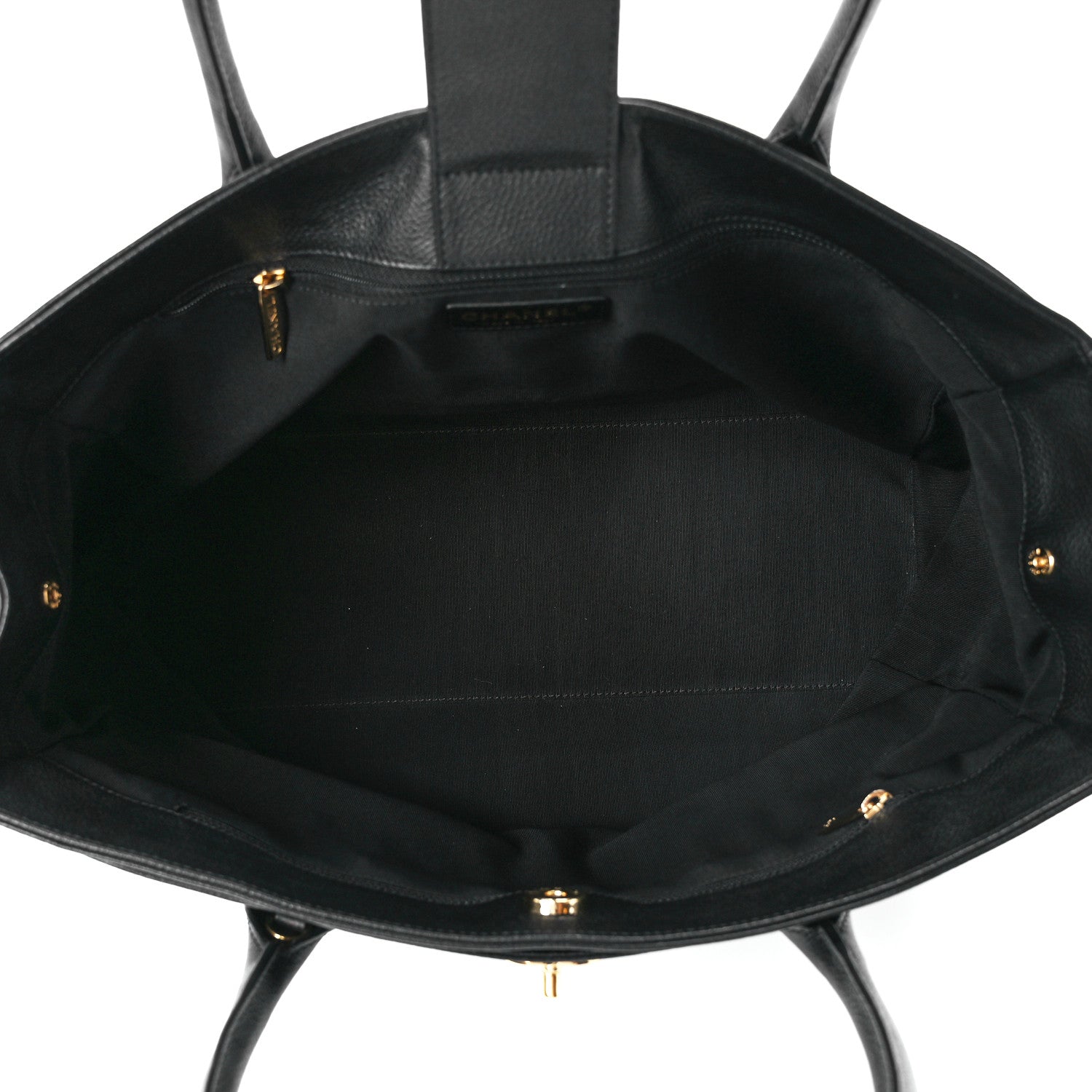 Chanel Calfskin Cerf Executive Shopper Tote Black 4 of 12