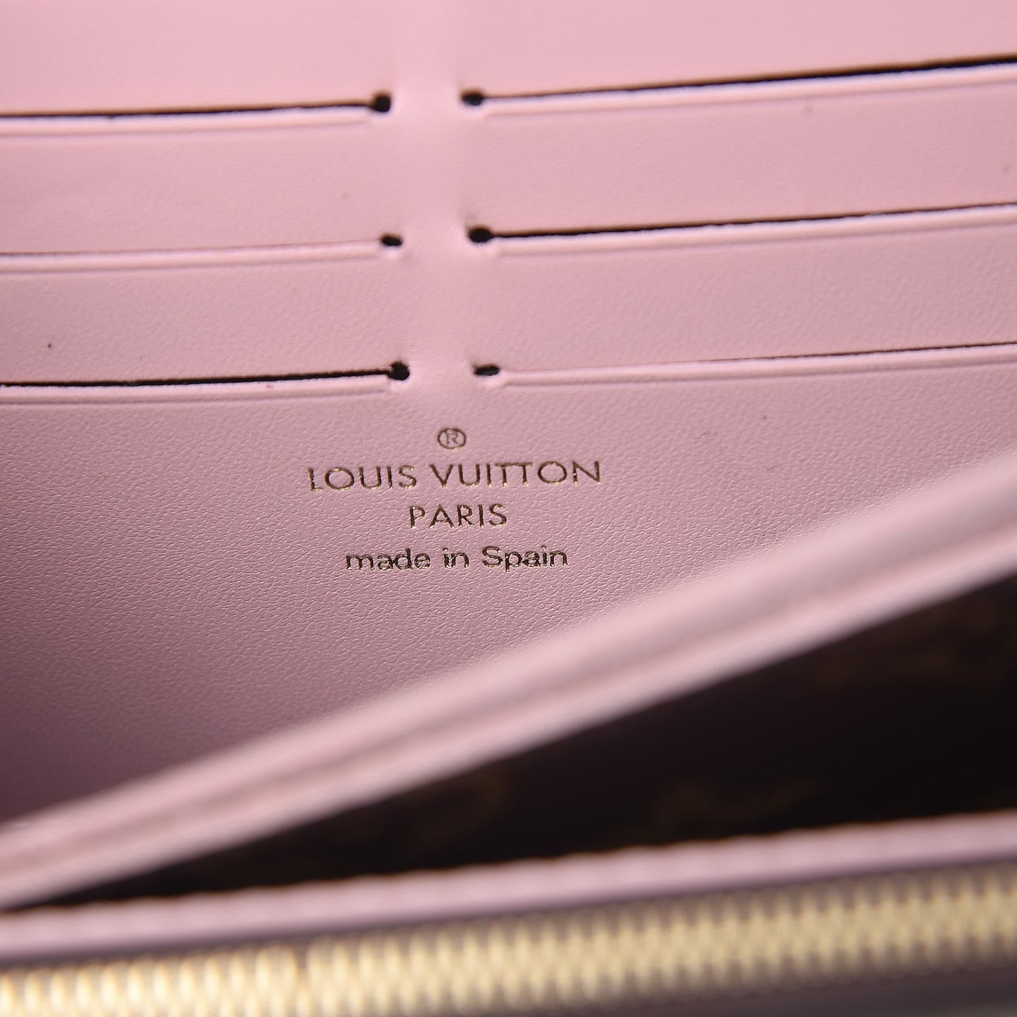 Monogram Flore Wallet Rose Ballerine