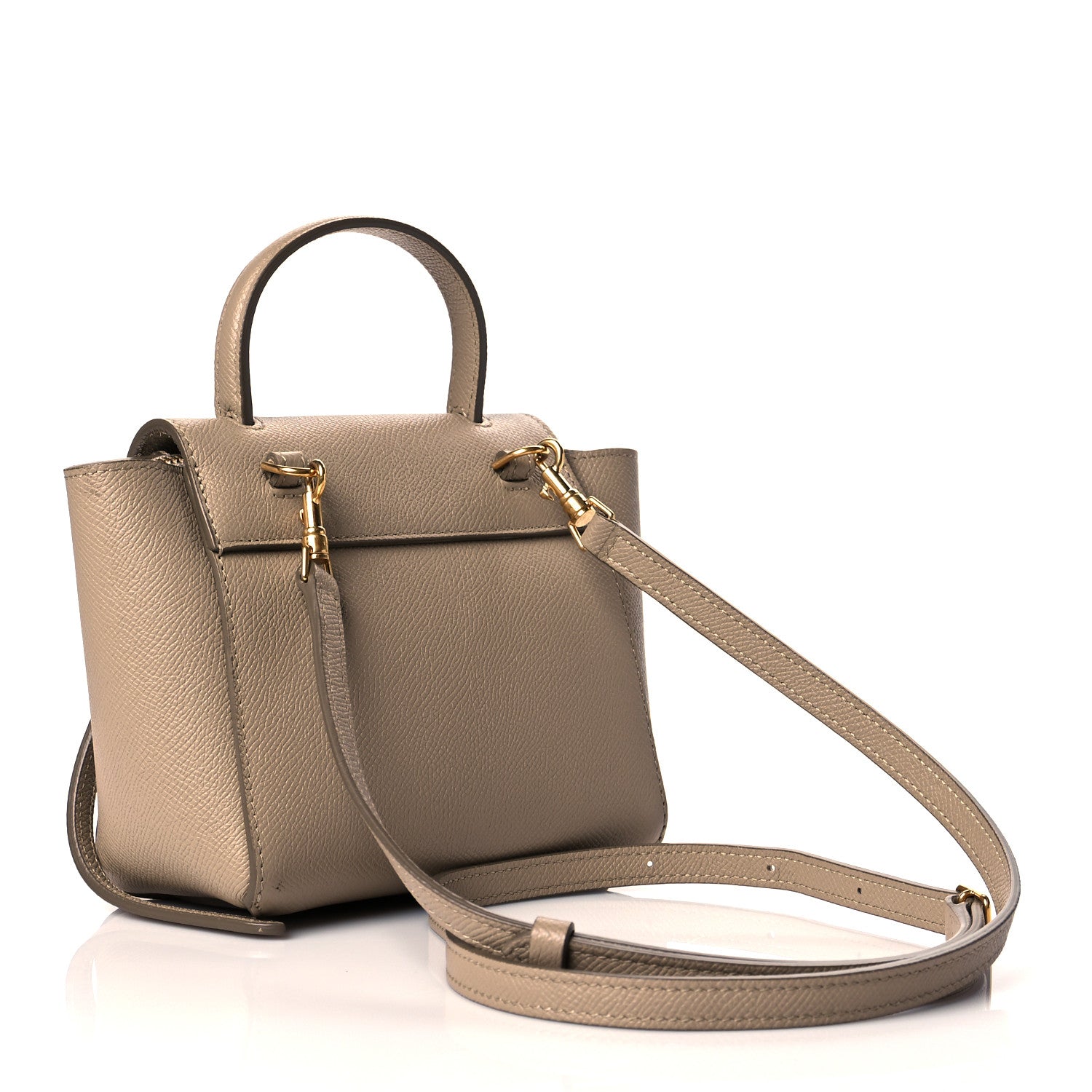 Celine Grained Calfskin Pico Belt Bag Light Taupe 3 of 10