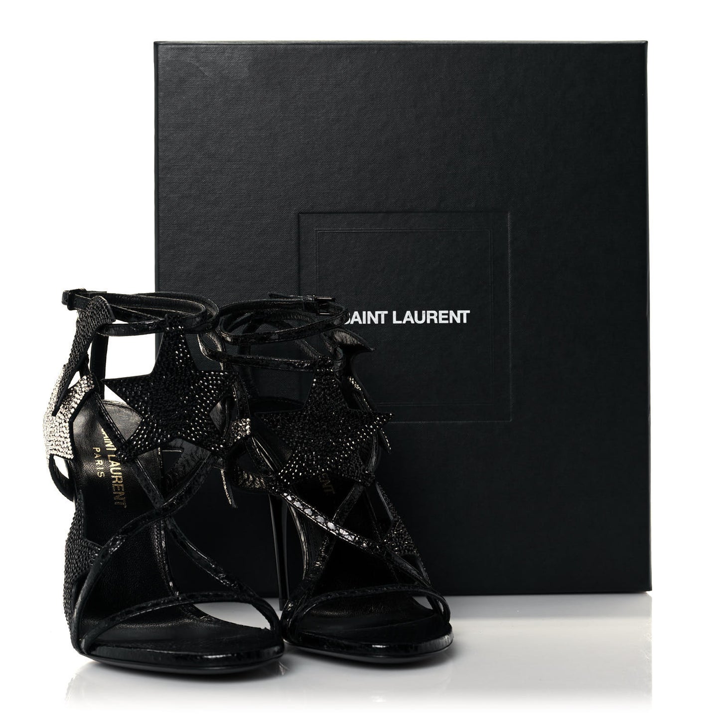 Ayers Stardust Strap 105 Sandals 35.5 Black