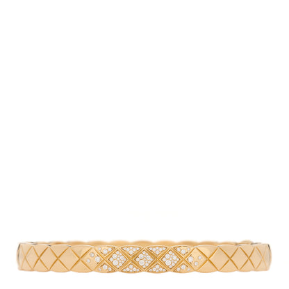 Chanel 18K Yellow Gold Diamond Coco Crush Bracelet M 1 of 3