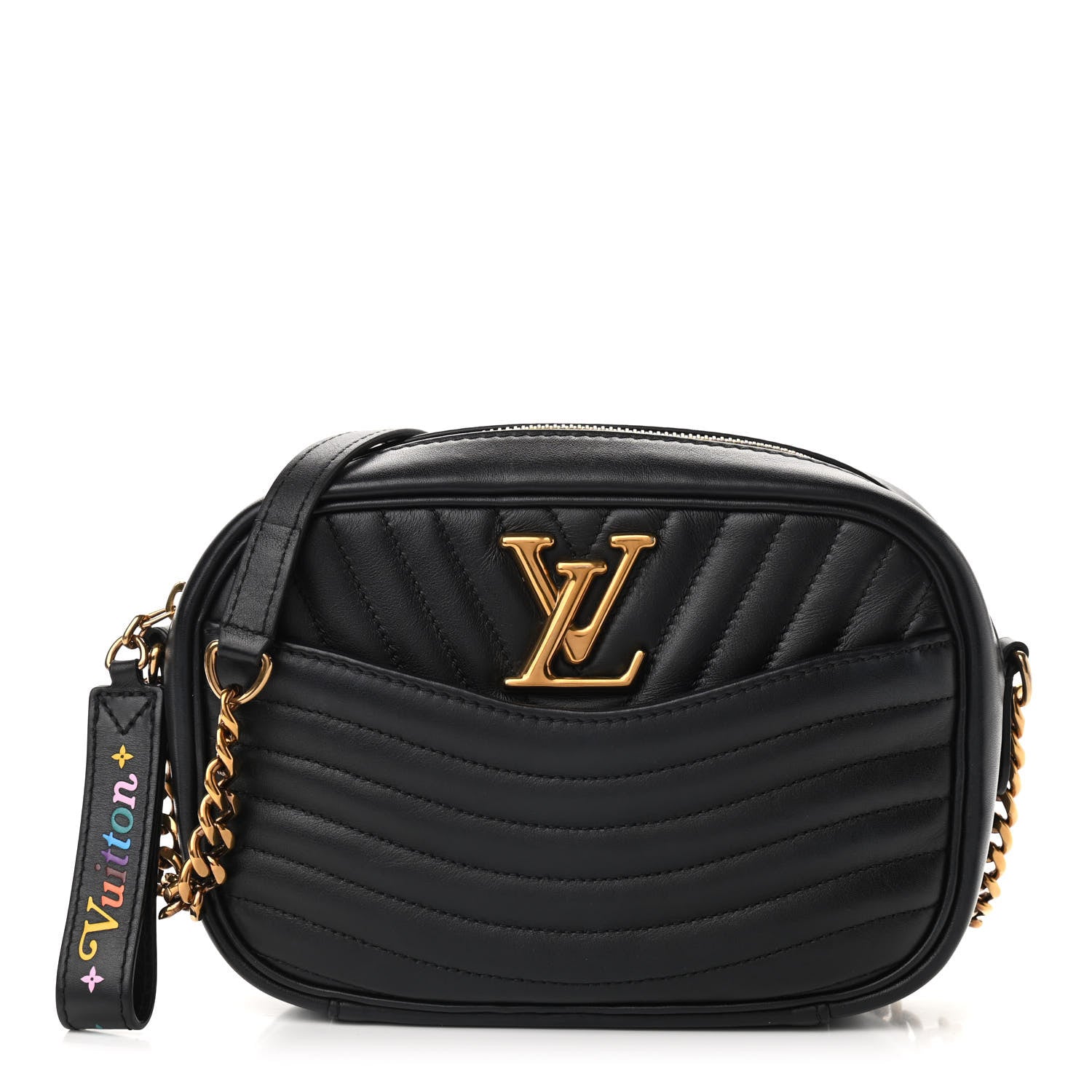Louis Vuitton Calfskin New Wave Camera Bag Black 1 of 10