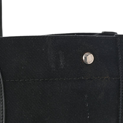 Saint Laurent Linen Calfskin Rive Gauche Tote Black 13 of 15