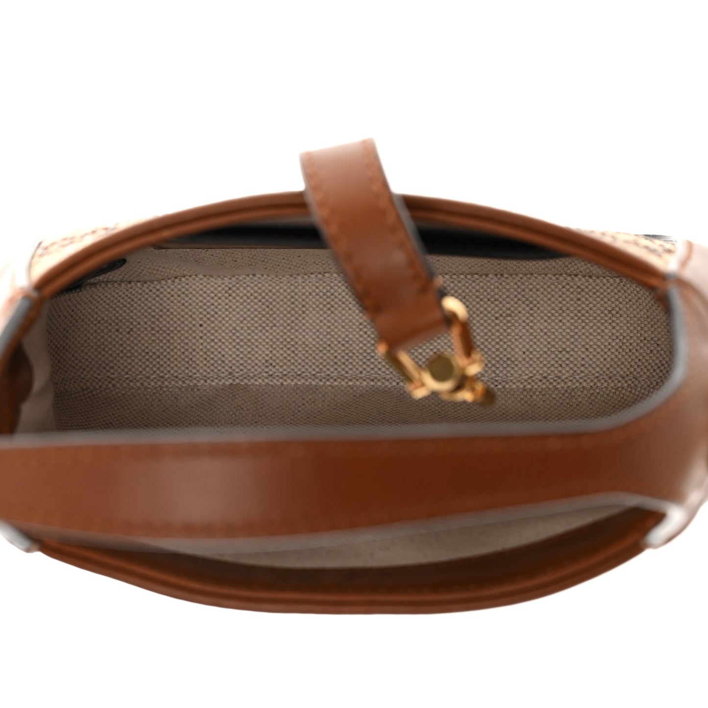 New Canvas Charisma Calfskin Crystal GG Monogram Mini Jackie 1961 Hobo Camel Ebony