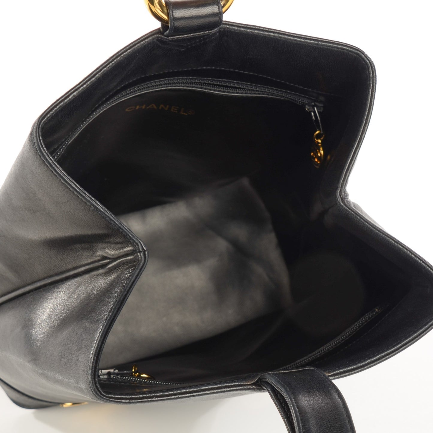 Lambskin CC Shoulder Bag Black
