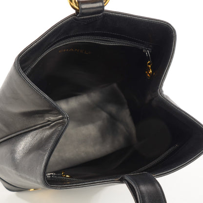 Chanel Lambskin CC Shoulder Bag Black 5 of 10