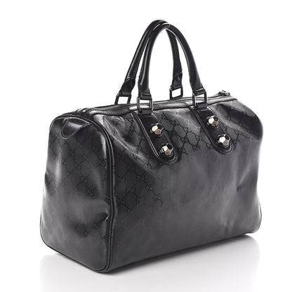 Gucci Imprime Monogram Medium Joy Stud Boston Black 3 of 13