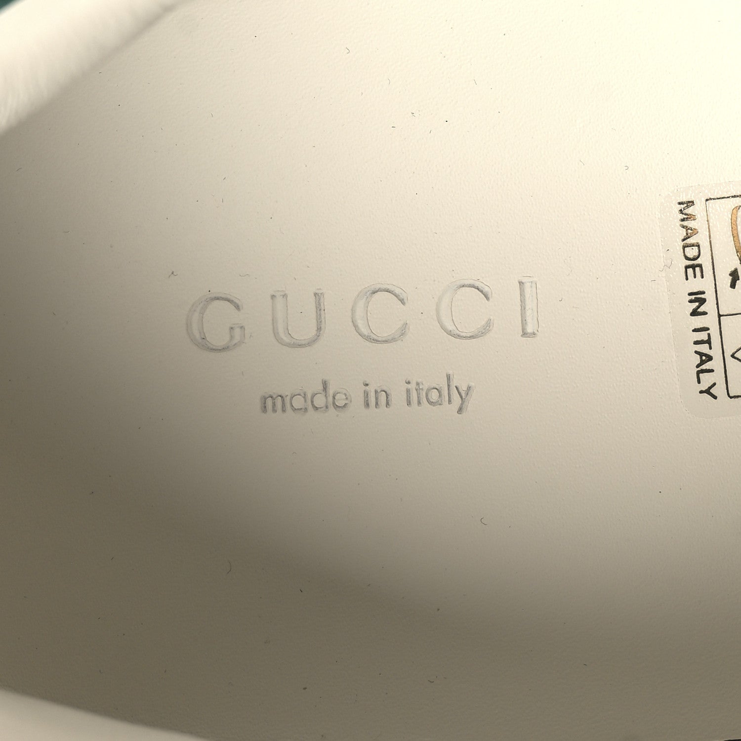 Gucci Calfskin Web GG Apple Embroidered Womens Ace Sneakers 39 White 9 of 10